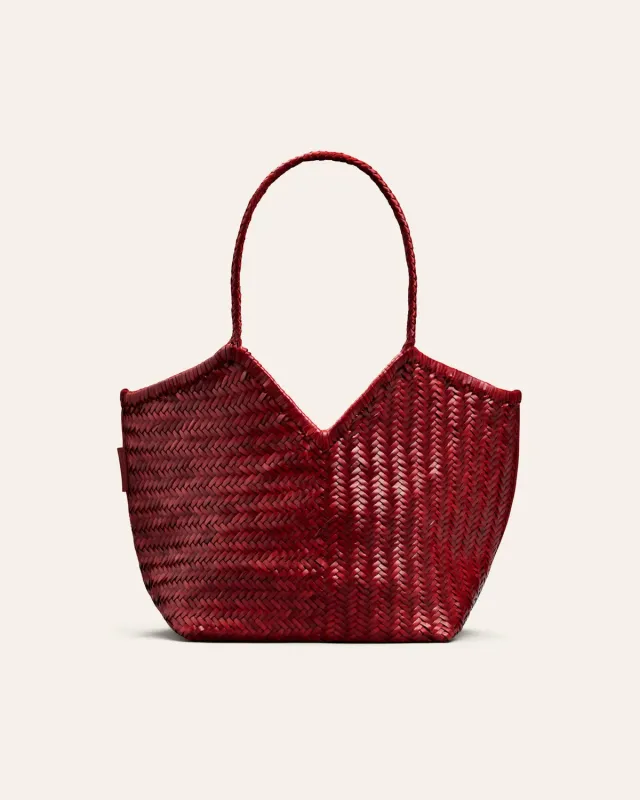 Cala Jade Humi tote falu red bøffelskinn