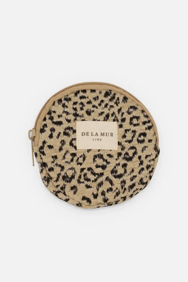 De La Mur Koto myntpung rund 10 cm leopard