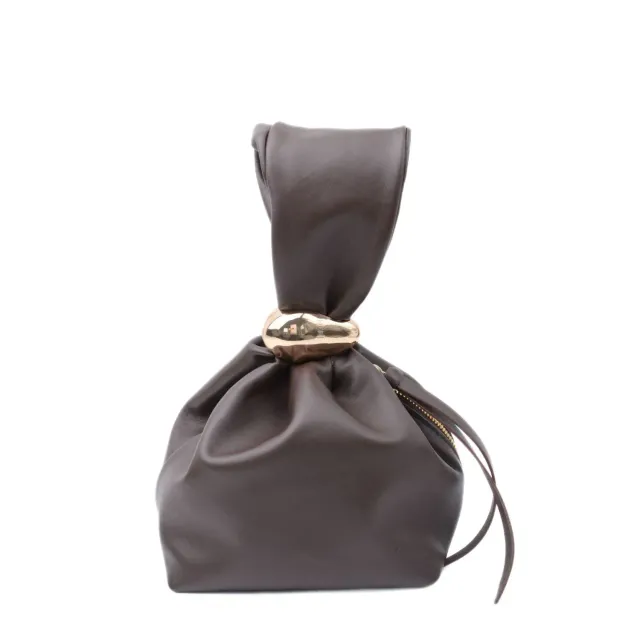 Latalia Gala clutch mørkebrun nappa