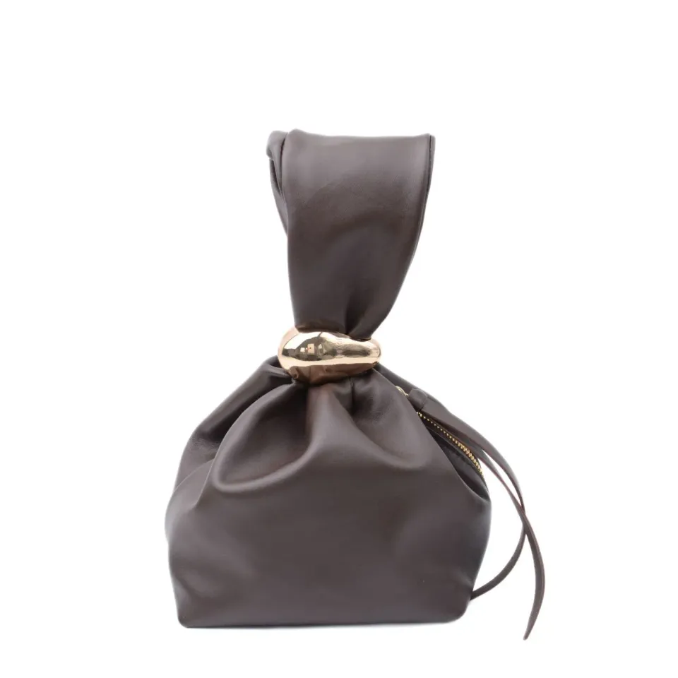 Latalia Gala clutch mørkebrun nappa