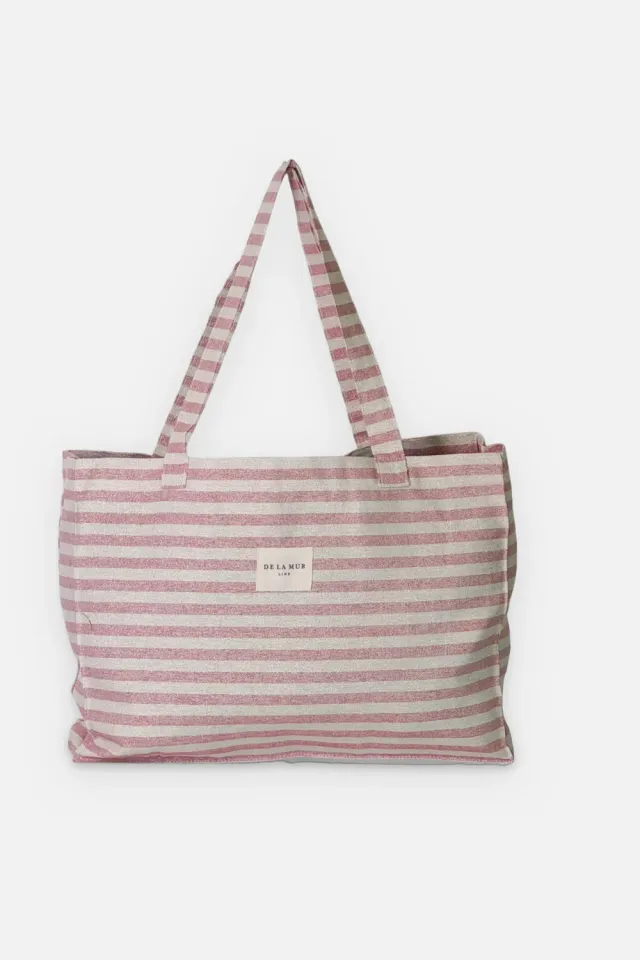 De La Mur Rex Rectangular strandveske rosa