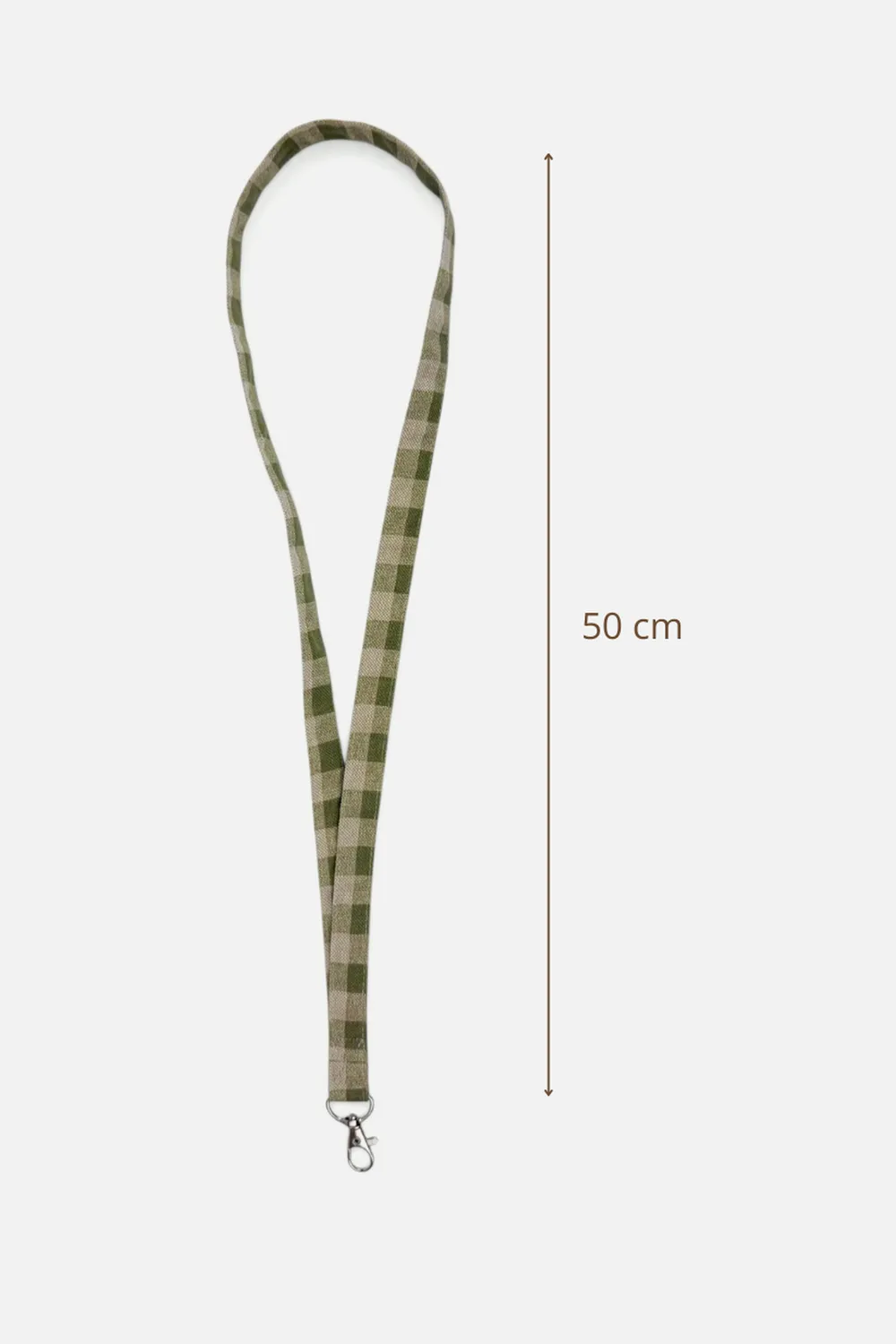 De La Mur Men nøkkelbånd 55 cm grønn rutet