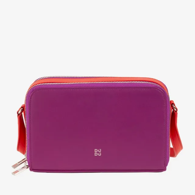 DuDubags Inès mini skulderveske flamingo pink nappa