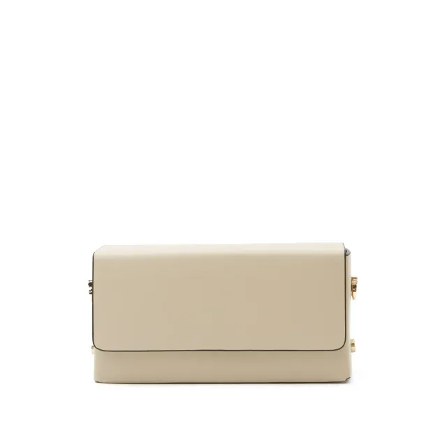 Latalia Fondi clutch skinnveske beige 18 cm