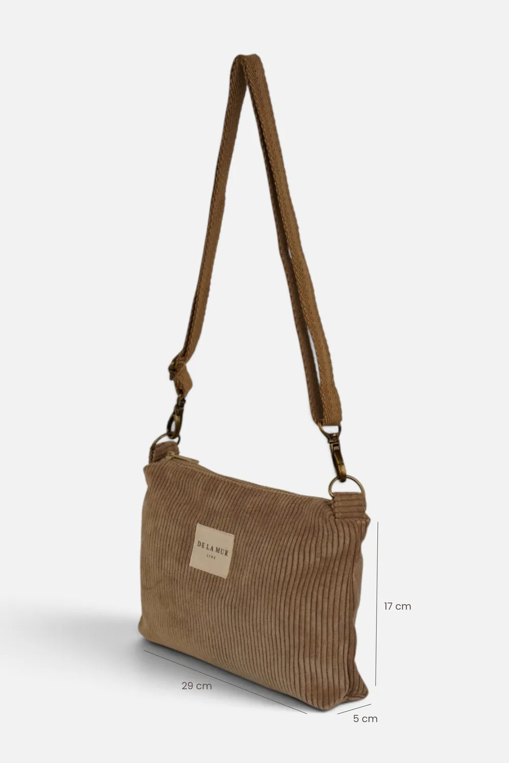 De La Mur Toast clutchveske beige 29x17x5