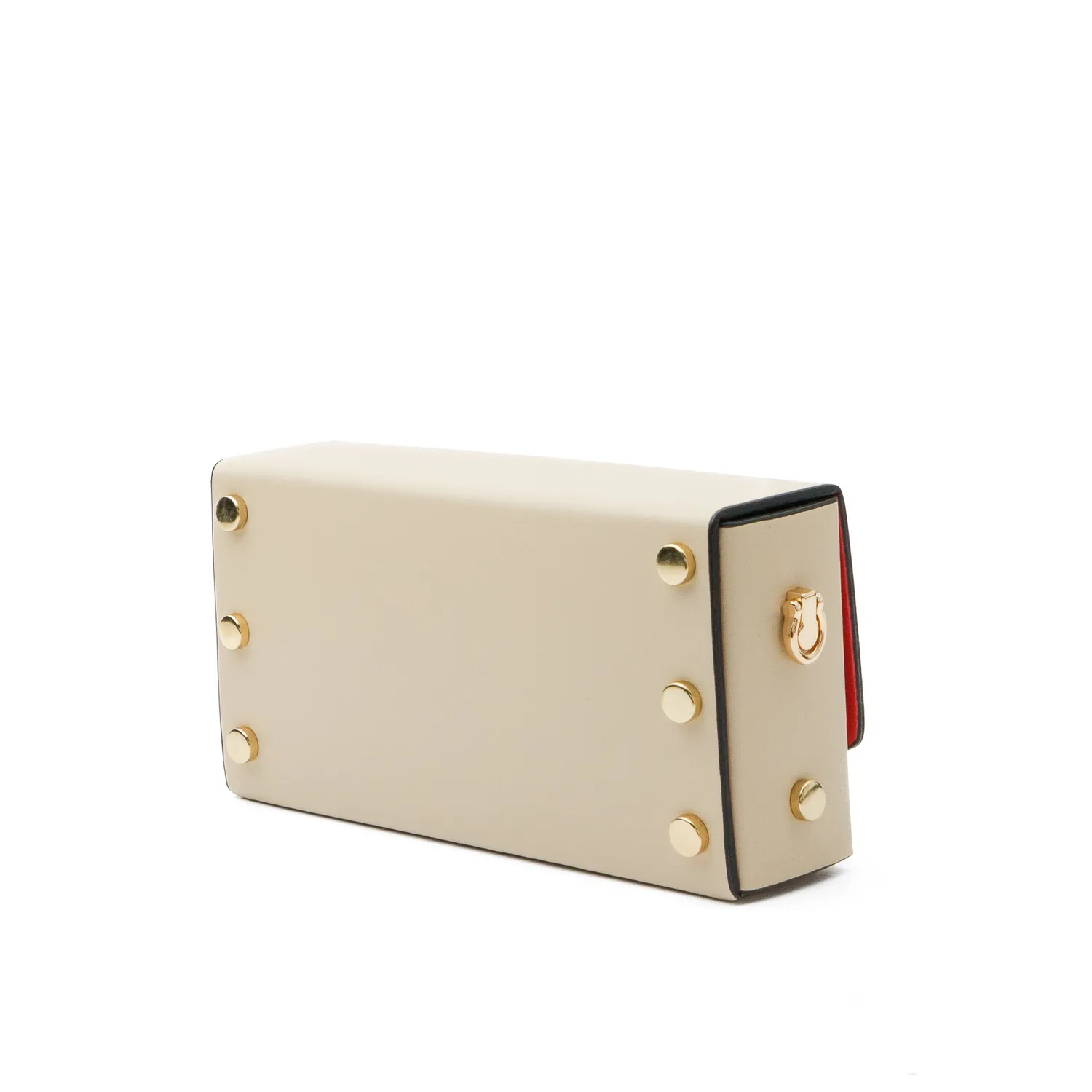 Latalia Fondi clutch skinnveske beige 18 cm