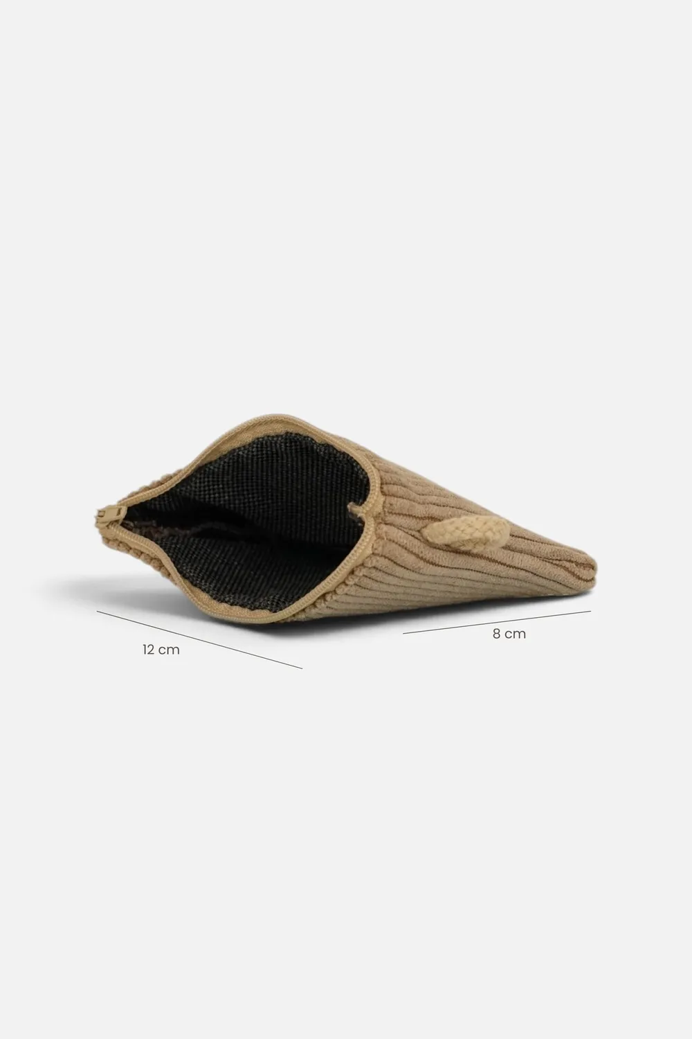 De La Mur Toast lommebok beige 12x8 cm cordfløyel