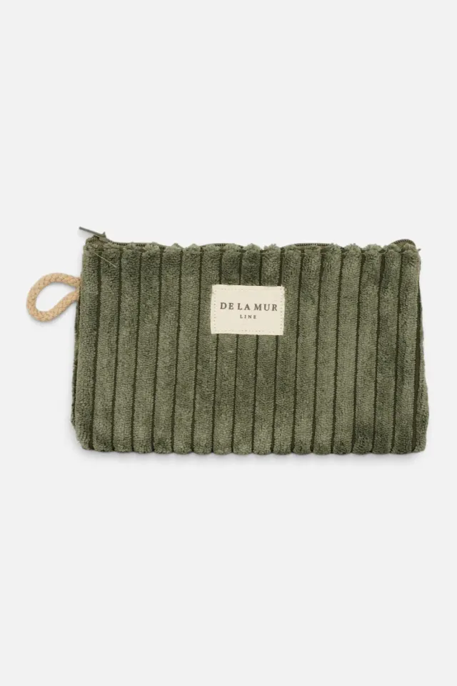 De La Mur Musgo mini sminkepung 17 cm grønn kord