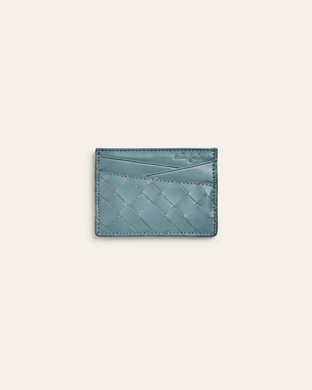 Cala Jade Boba kortholder Storm Blue smal skinn