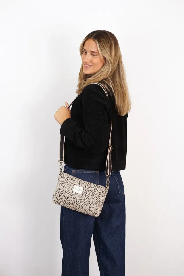De La Mur Koto clutch 29x17x5 cm leopard