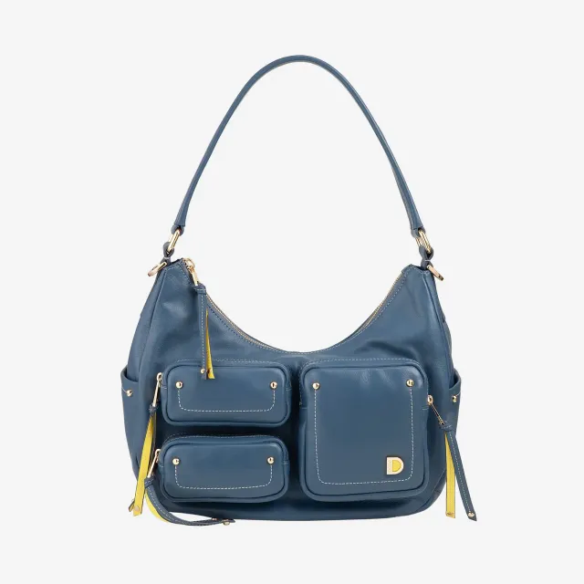 DuDubags City skulderveske skinn stor