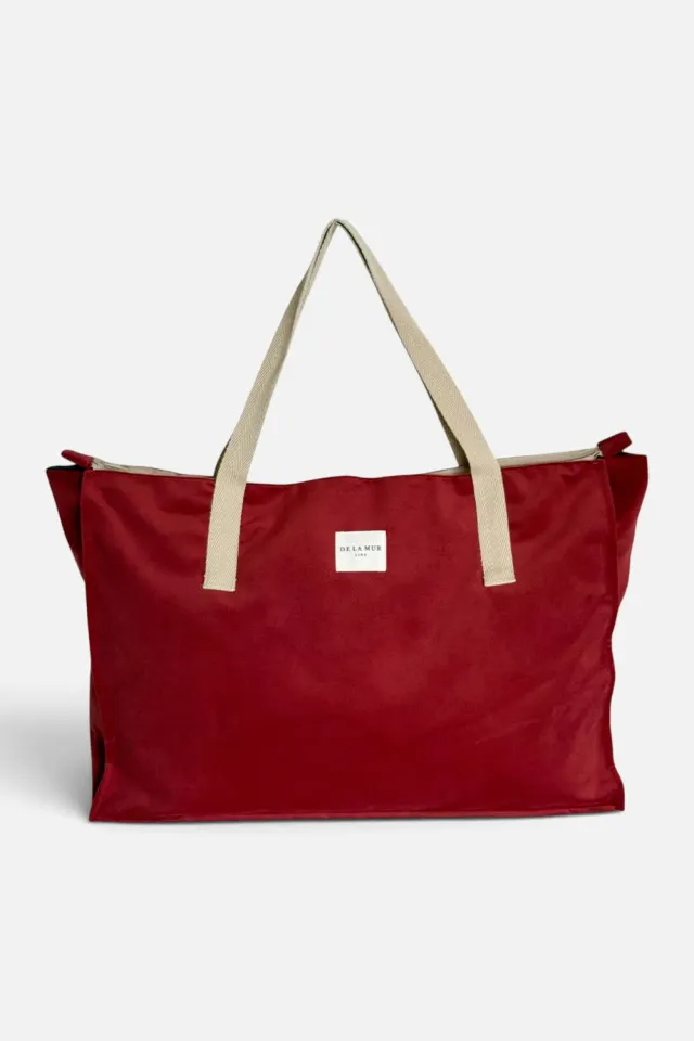 De La Mur Bore weekendbag 60x38 cm burgunder