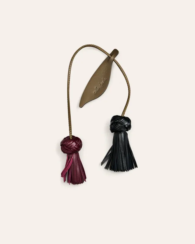 Cala Jade Flower Duo charm kombu grønn svart