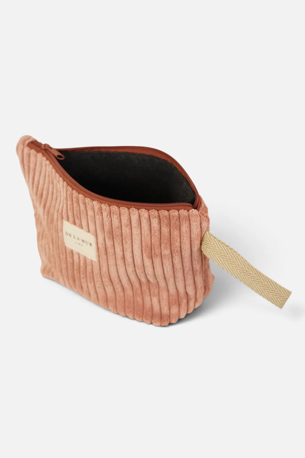 De La Mur Crepe stor toalettmappe rosa 29 cm