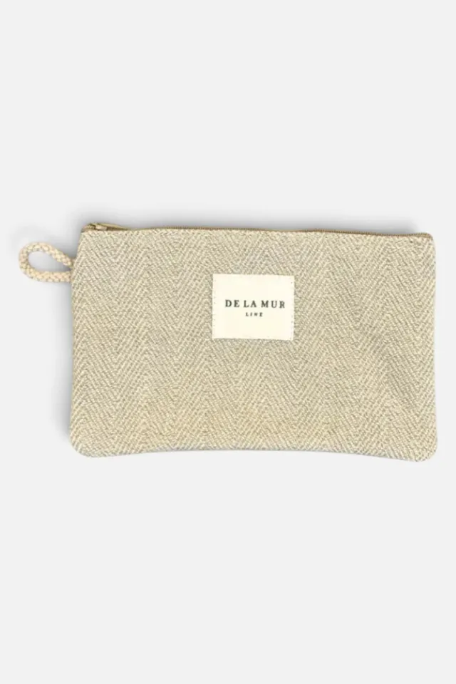 De La Mur Piga mini toalettmappe beige 17,5 cm
