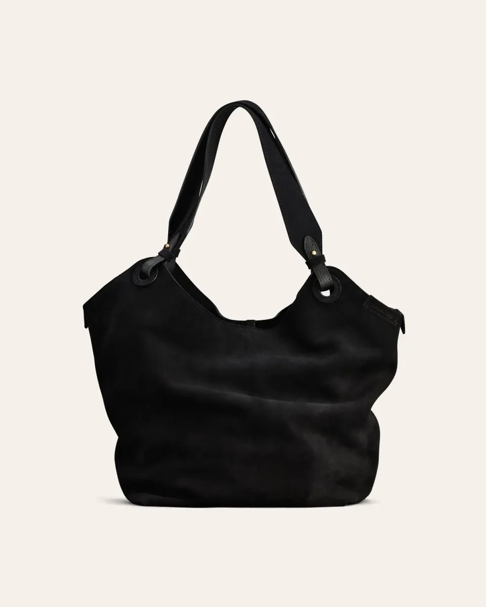 Cala Jade Soho skulderveske svart semsket laptop
