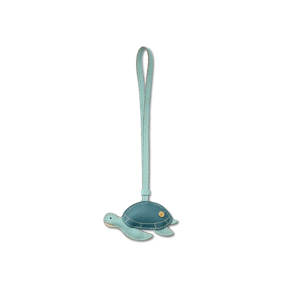 Bonaventura Animal Turtle charm mare blue skinn