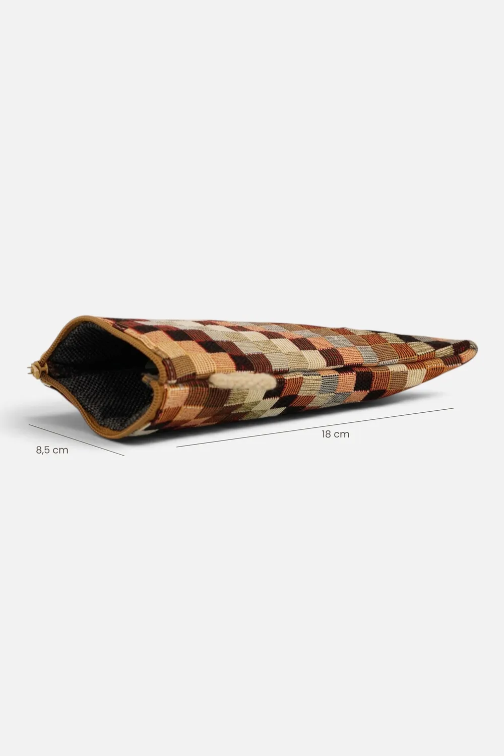 De La Mur Pier brilleetui beige jacquard 8,5x18