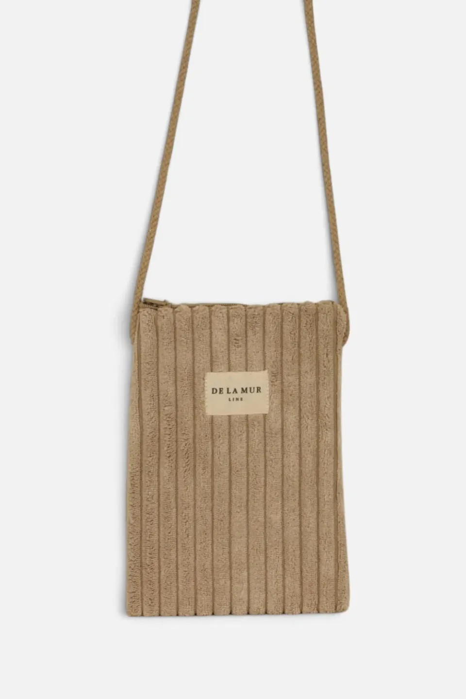De La Mur Moka mobilveske 13x18,5 cm beige kordfløyel