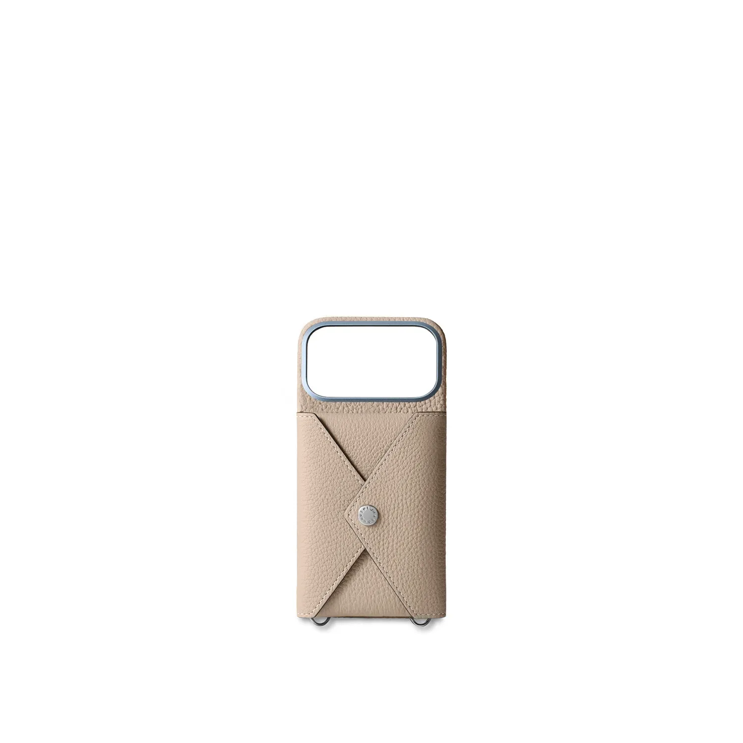 Bonaventura iPhone 17 Pro bakdeksel etoupe imitert skinn