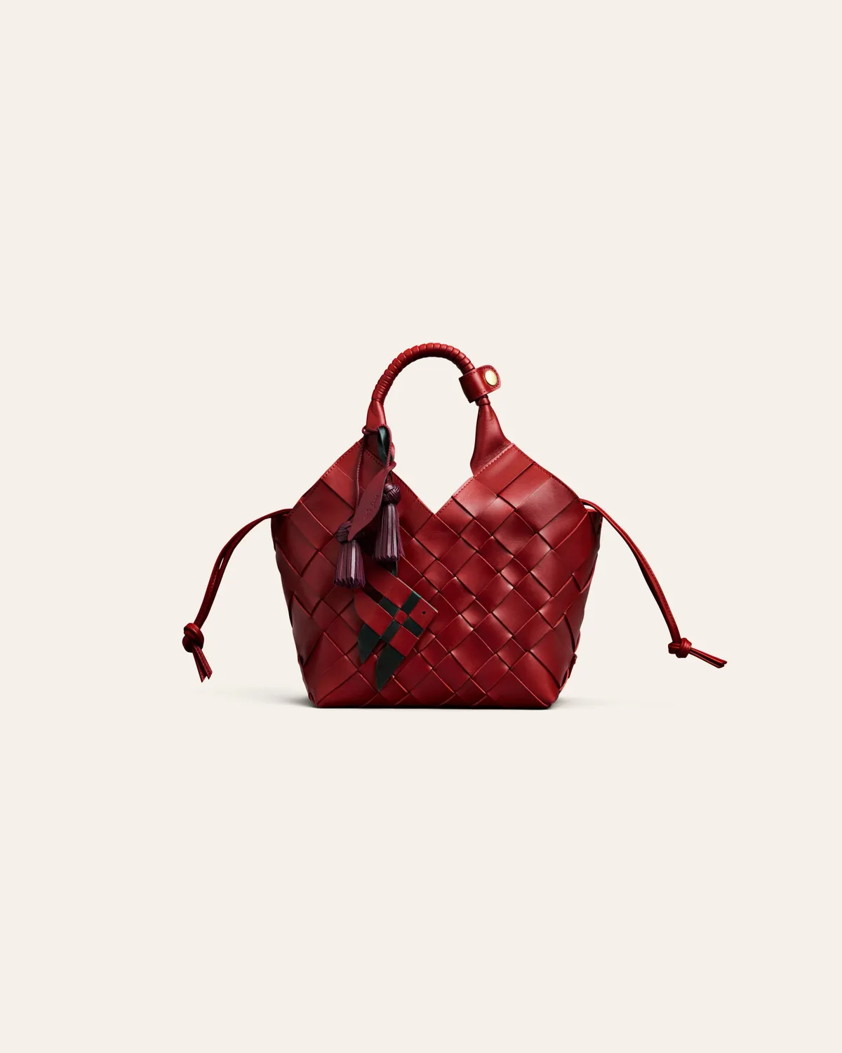 Cala Jade Misu Fish veskecharm Umber/Falu Red skinn