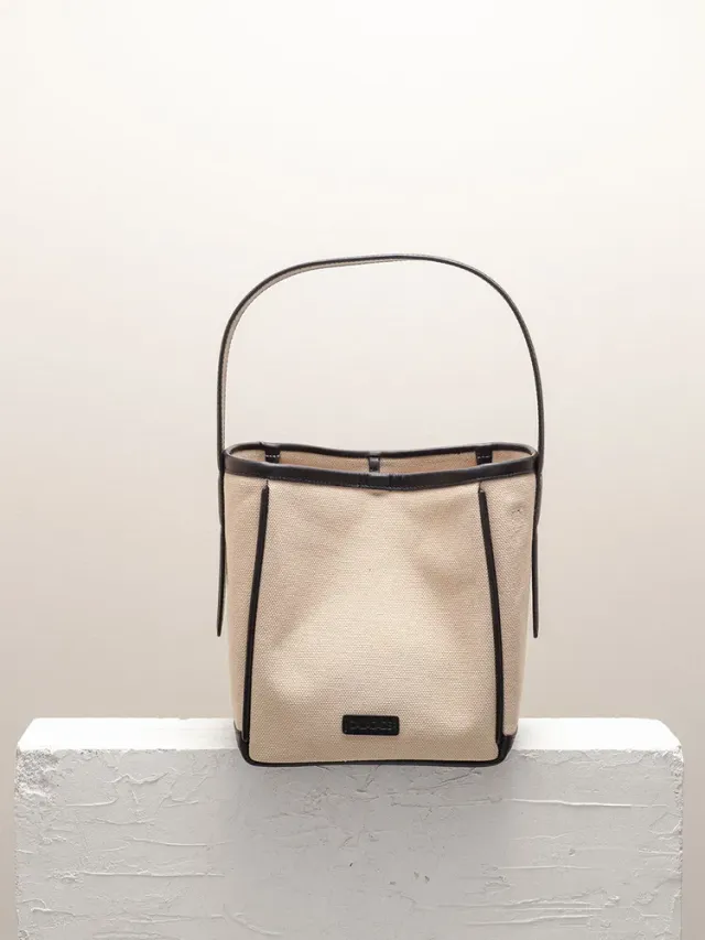 Cala Jade Iwa Mini skulderveske canvas beige