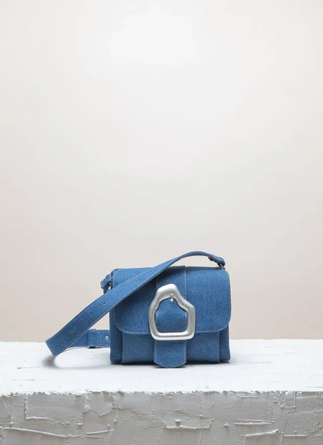 Calajade Nami Mini skulderveske blue jeans denim
