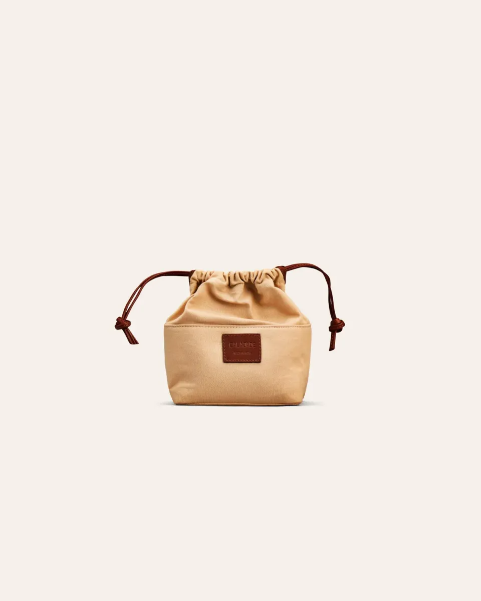 CALAJADE MISU MINI innerbag nutmeg glidelåslomme