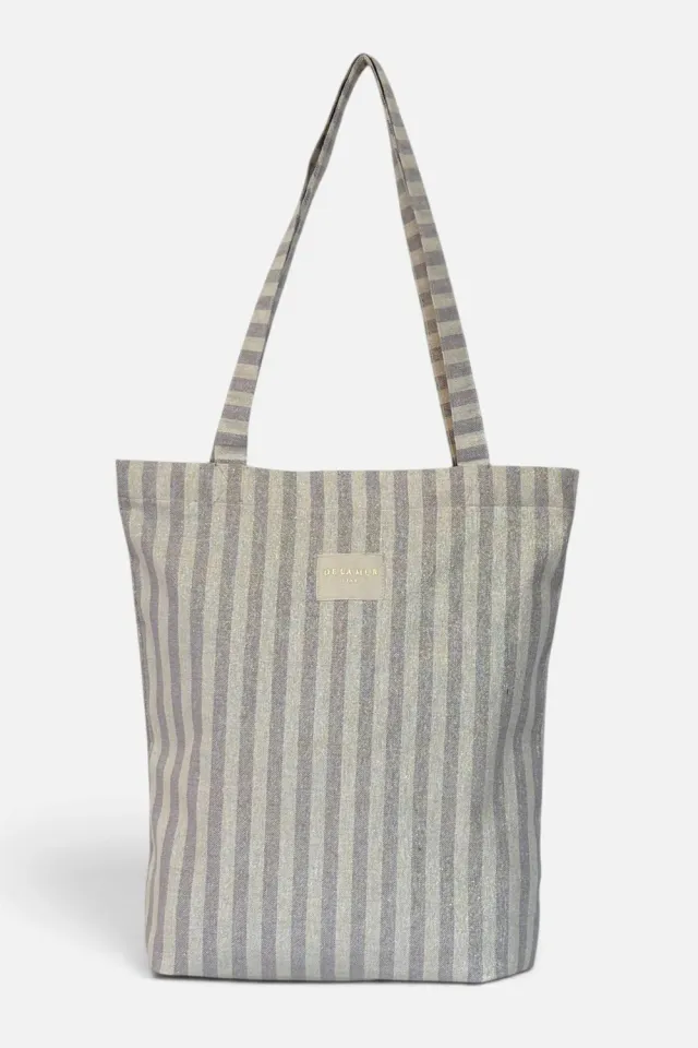 De La Mur Lulil totebag lilla lurex glidelås