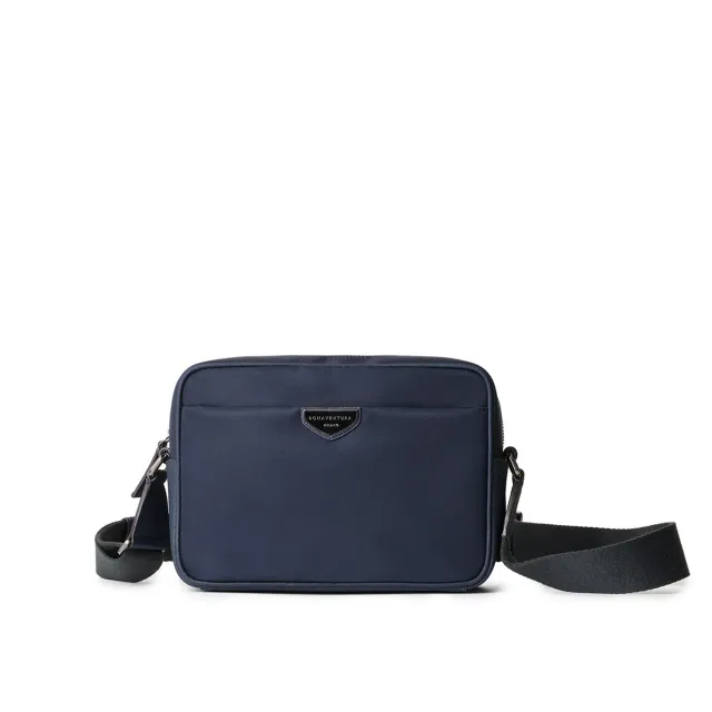 Bonaventura Celeste crossbody-veske nylon svart himmelblå