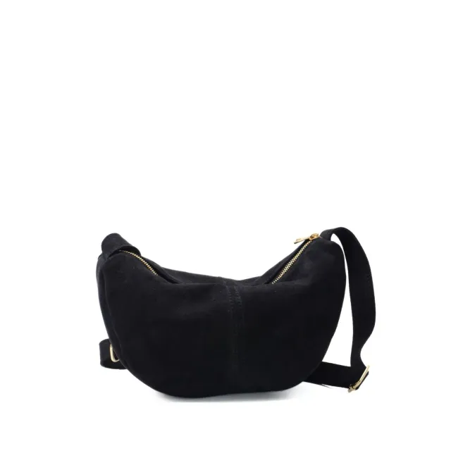 Latalia Melfi crossbody mocka svart 32 cm