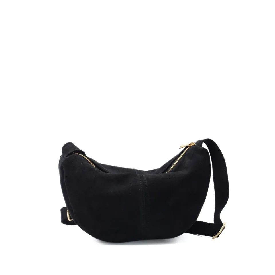 Latalia Melfi crossbody mocka svart 32 cm