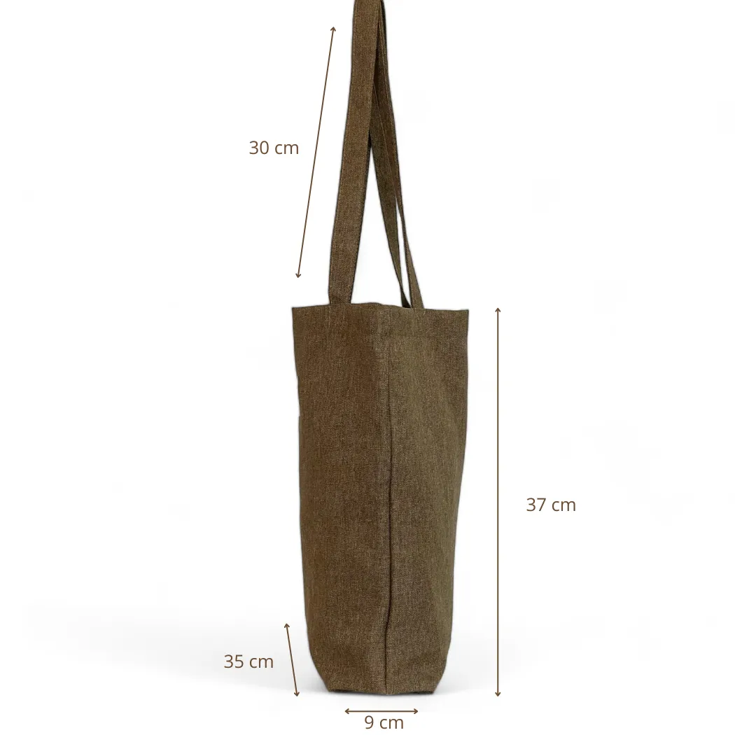 De La Mur Dark totebag liten oker 35x37