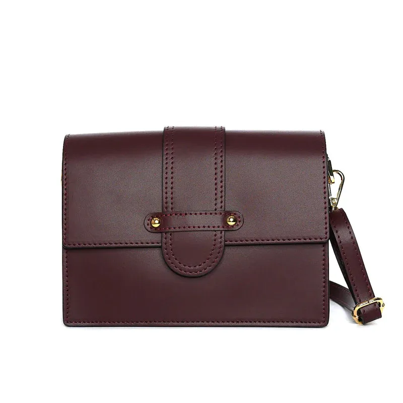 Latalia Atri skulderveske bordeaux skinn