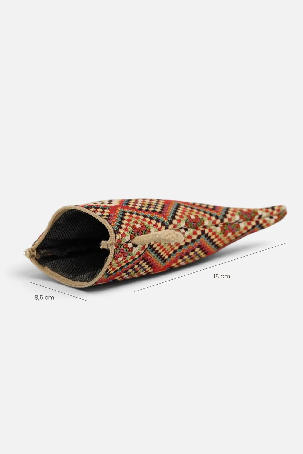 De La Mur Otto brilleetui jacquard flerfarget 18 cm