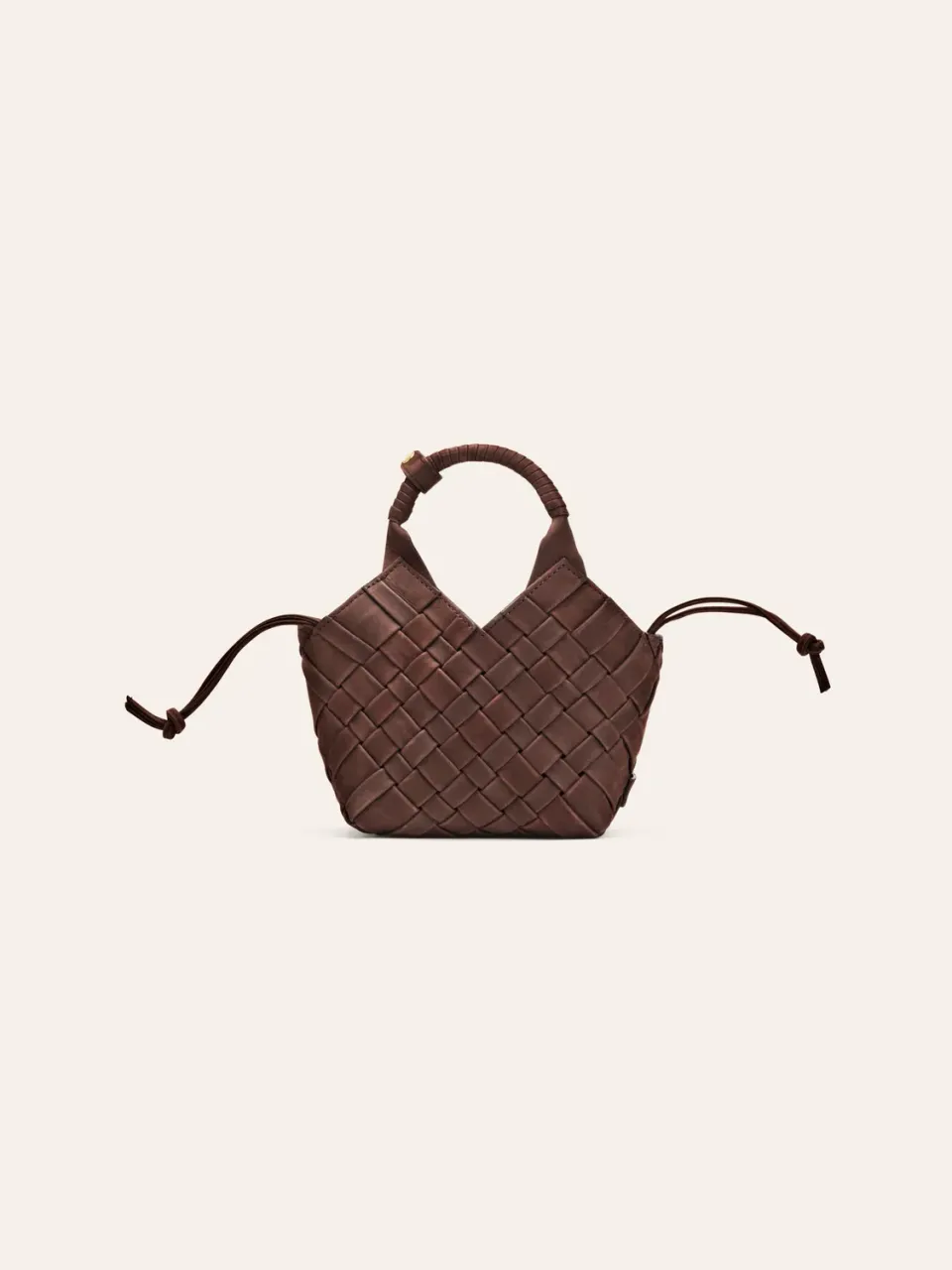 Calajade Misu Mini crossbody Umber Nubuck flettet skinn