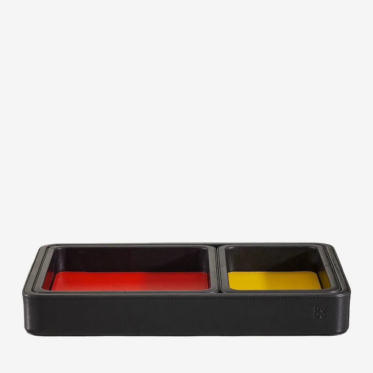 DuDubags Tray set skålesett i skinn fuchsia 3 stk