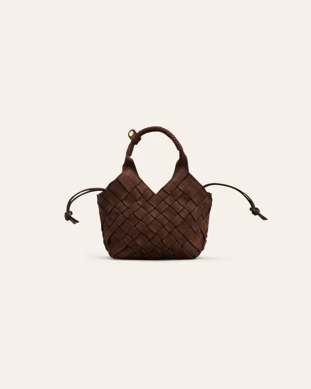Calajade Misu Mini crossbody umber nubuck skinn