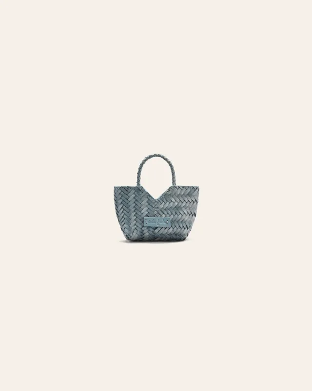 Calajade Humi Micro sjarm storm blue bøffelskinn