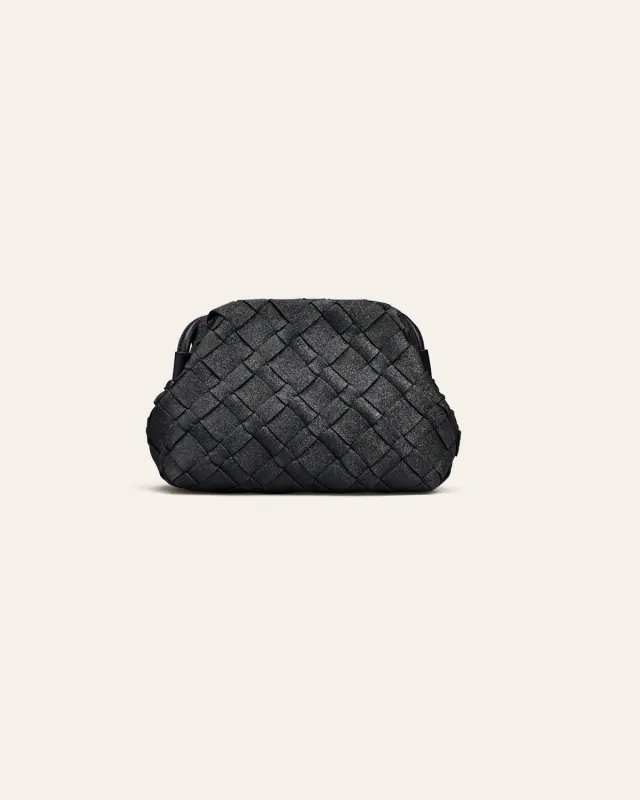 Cala Jade Aimee Sparkling Black Navy clutch