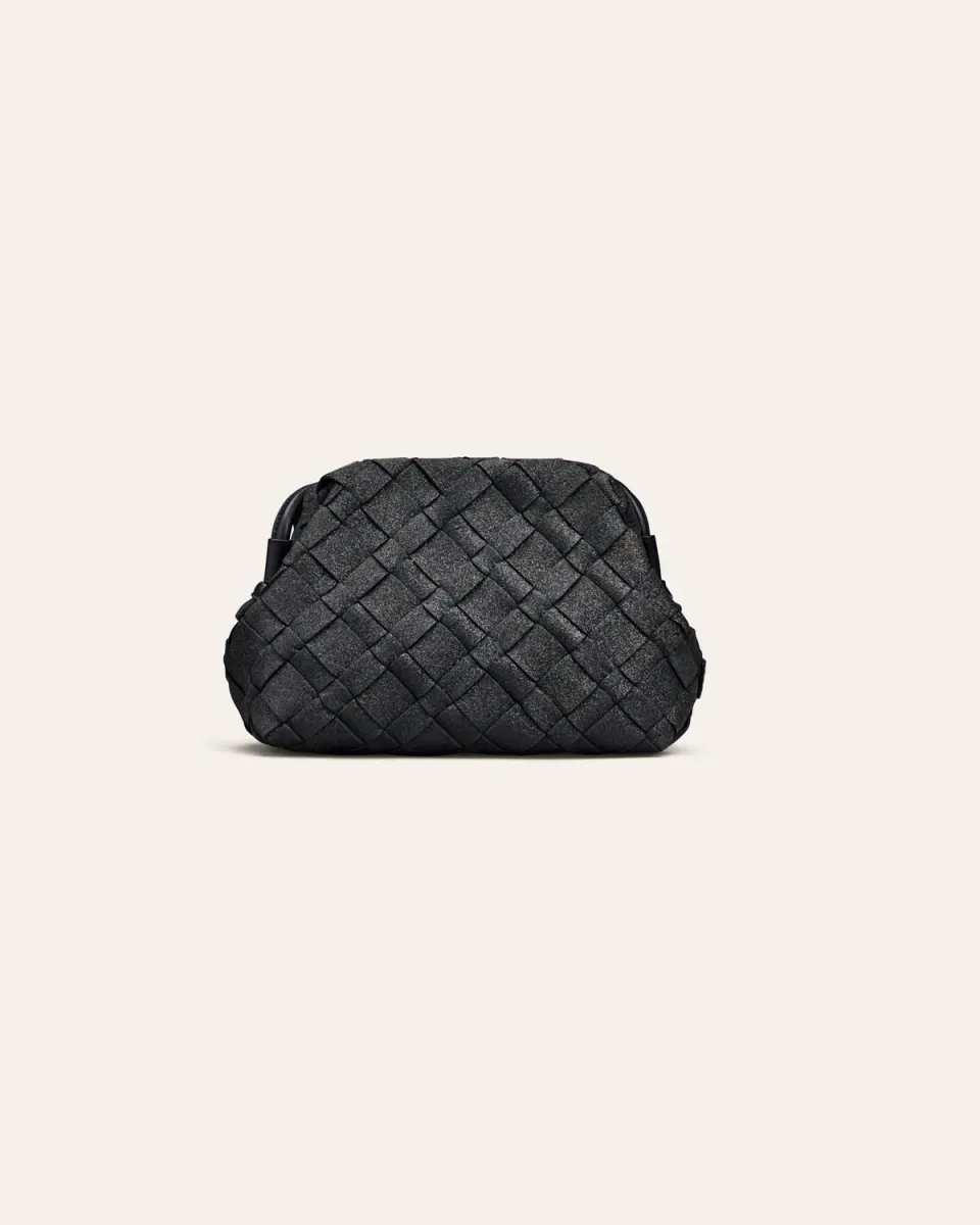 Cala Jade Aimee Sparkling Black Navy clutch