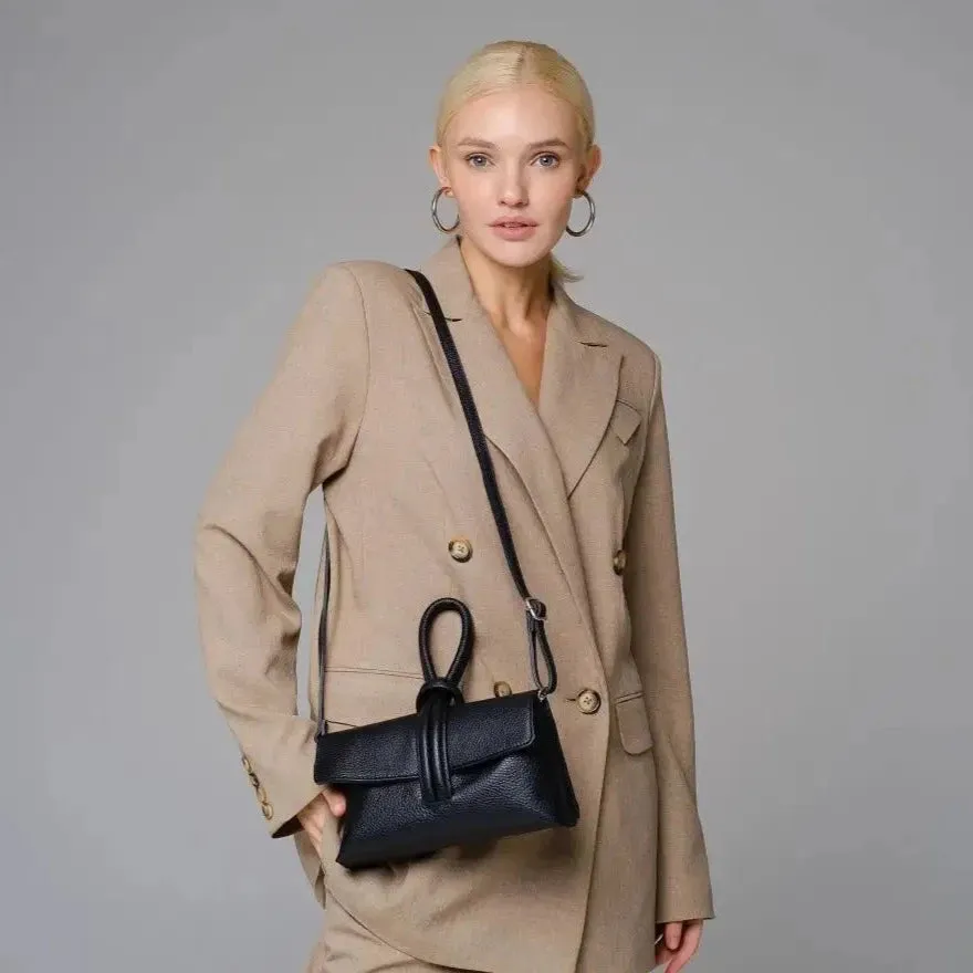 Latalia Barletta clutch svart nappa