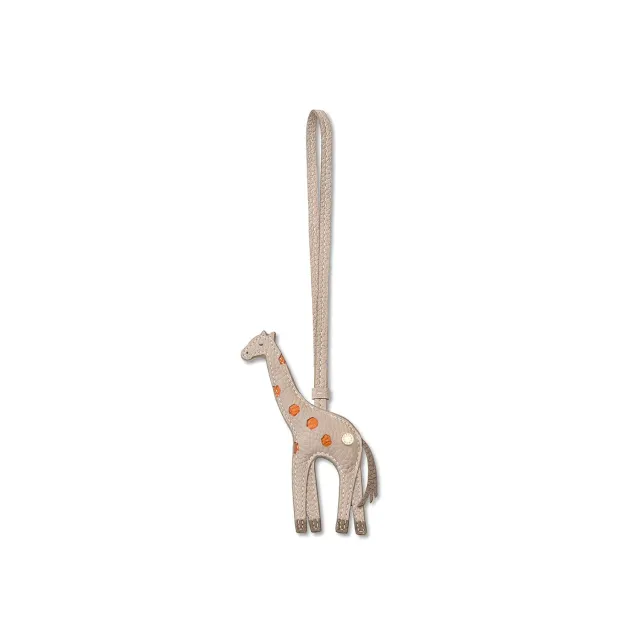 Bonaventura Animal Charm Giraffe anheng greige-oransje skinn