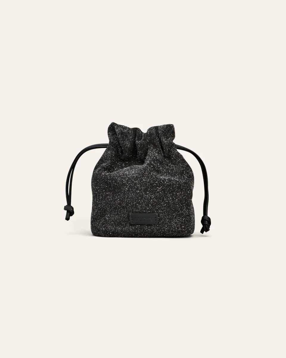 Cala Jade Jael crossbody festveske Black Beam semsket glitter