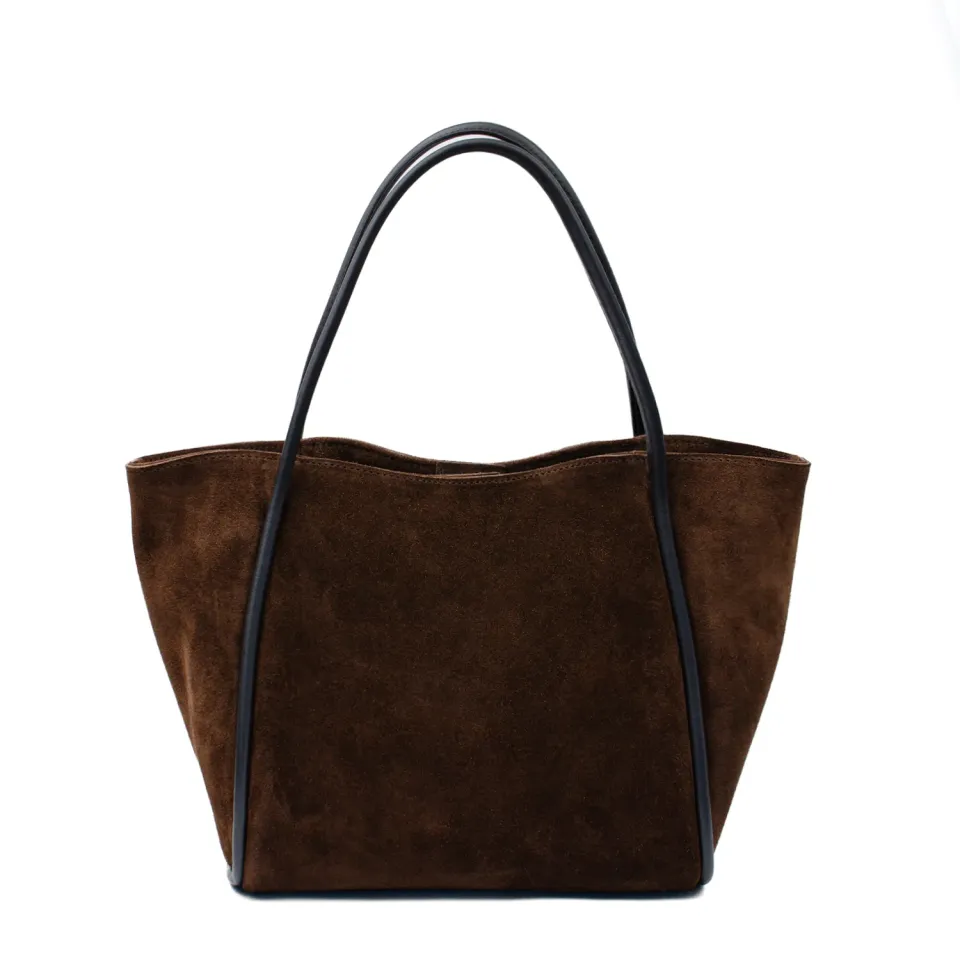 Latalia Florence L shopper sjokolade semsket
