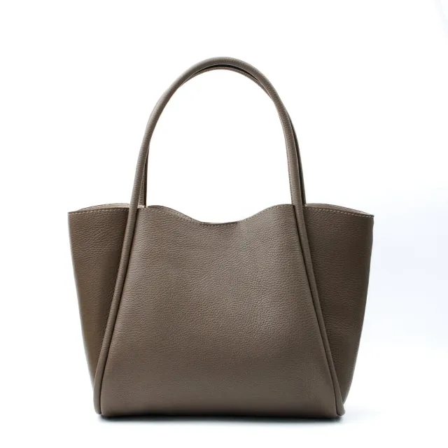 Latalia Florence L shopper skinnveske taupe