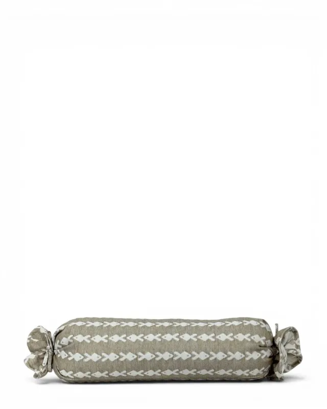 De La Mur Pesc pute 50 cm fiskemønster beige