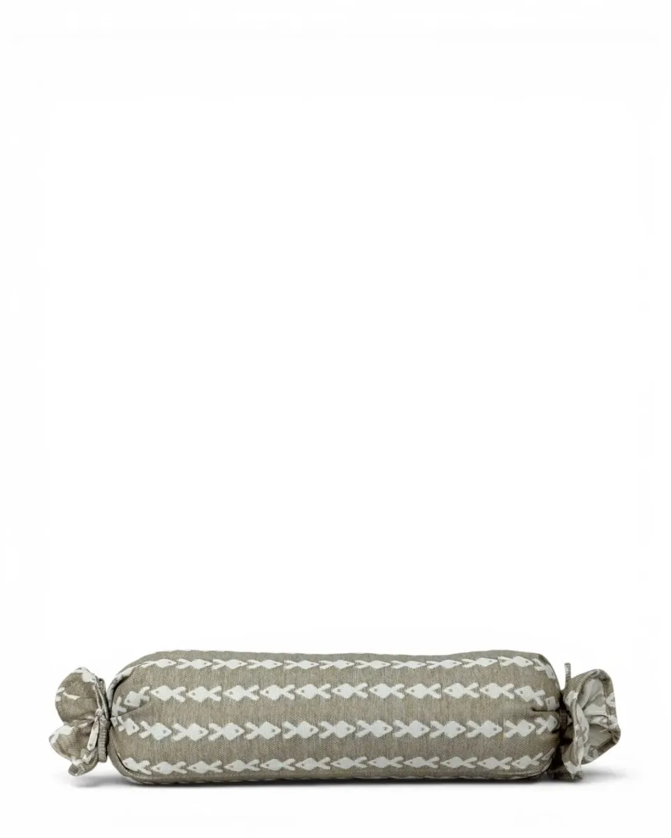 De La Mur Pesc pute 50 cm fiskemønster beige