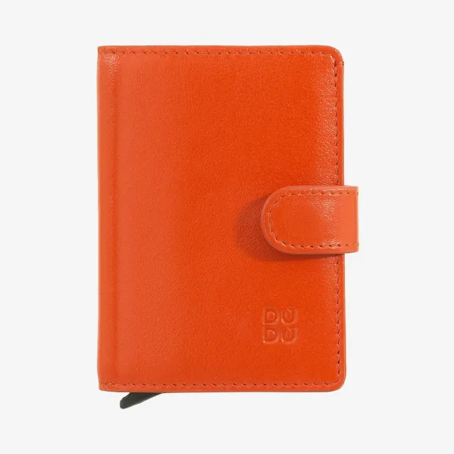 DuDubags Levante herrelommebok skinn oransje RFID