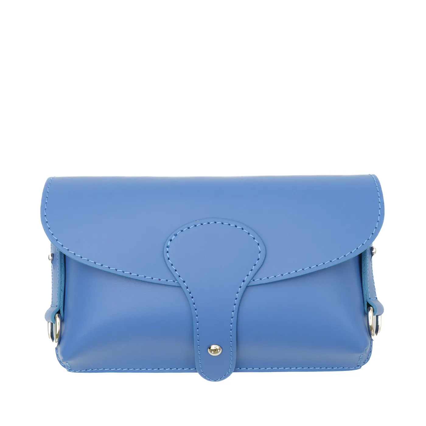 Latalia Monza crossbody veske blå ekte skinn